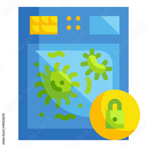 quarantine flat icon