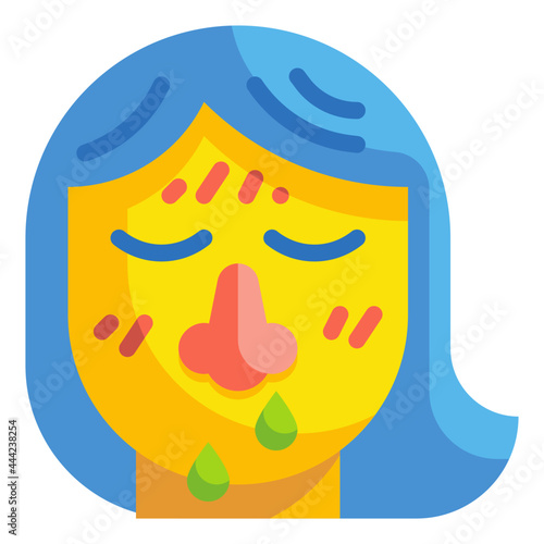 snot flat icon