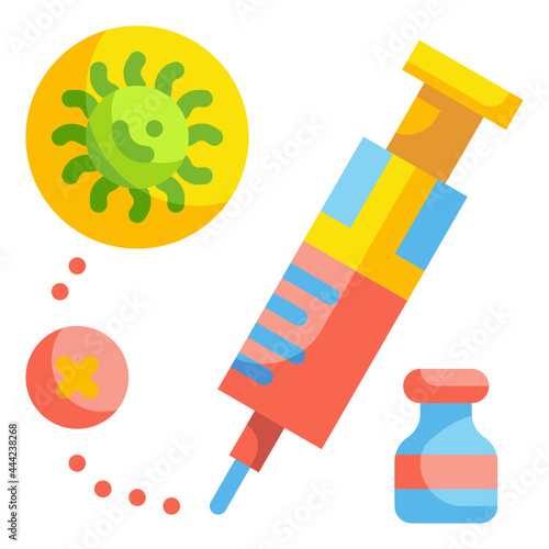 vaccine flat icon