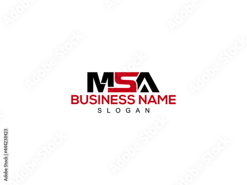 Letter MSA Logo Icon Vector Image Design For Company or Business photo