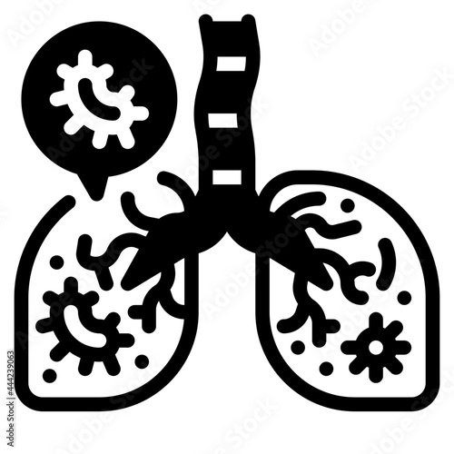 infectious disease glyph icon