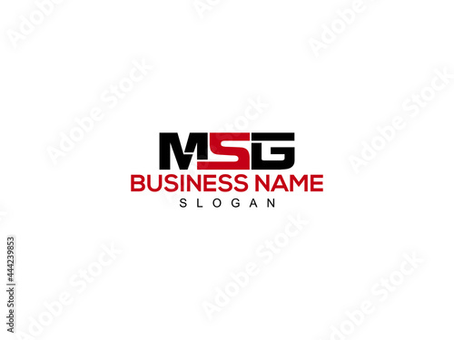Letter MSG Logo Icon Vector Image Design For Company or Business