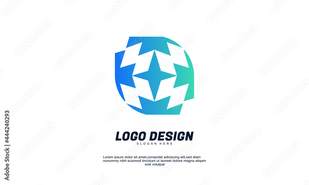 stock vector modern elips design logo element with business card template best for identity and logotypes
