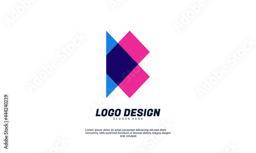 stock vector abstract creative modern icon design logo element with company business card template best for identity and logotypes