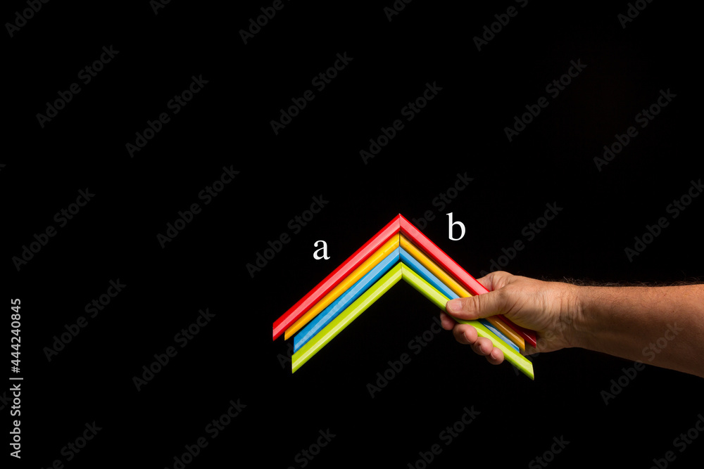 Fototapeta premium Range of colours in a person's hand