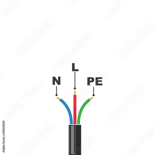 electric cable icon vector illustration design photo