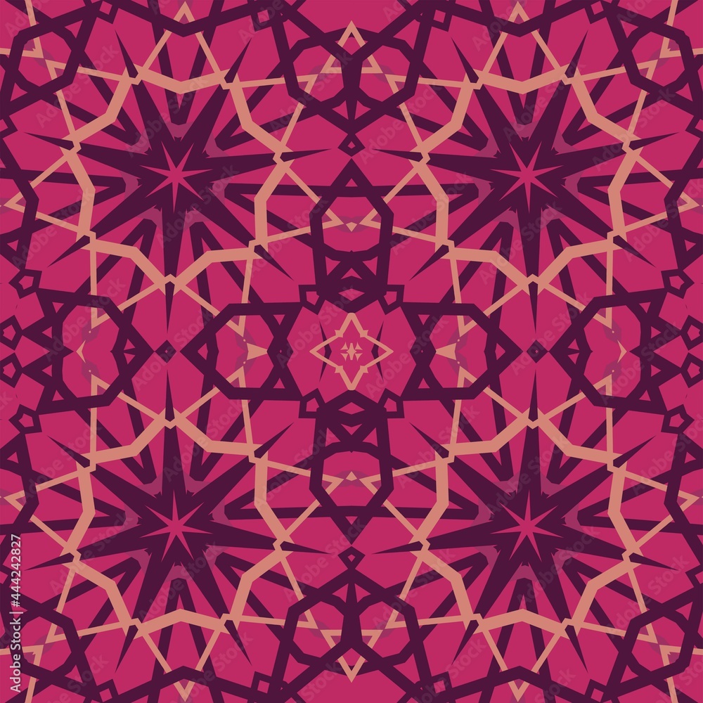 seamless pattern of purple stars on a pink background seamless pattern of purple stars on a pink background