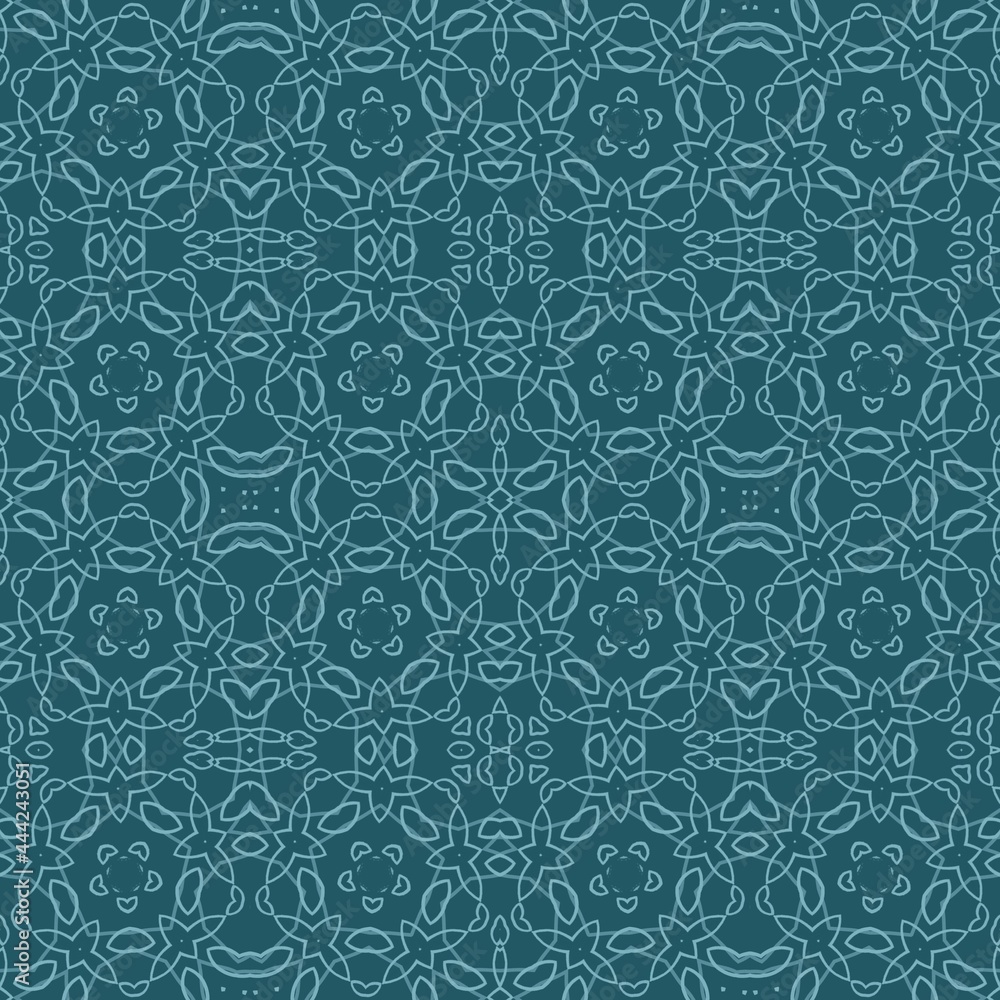 seamless pattern of light floral lace on a green background seamless pattern of light floral lace on a green background