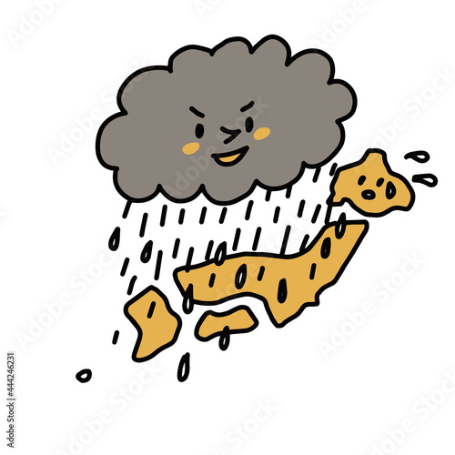 雨がたくさん降って大変な日本列島