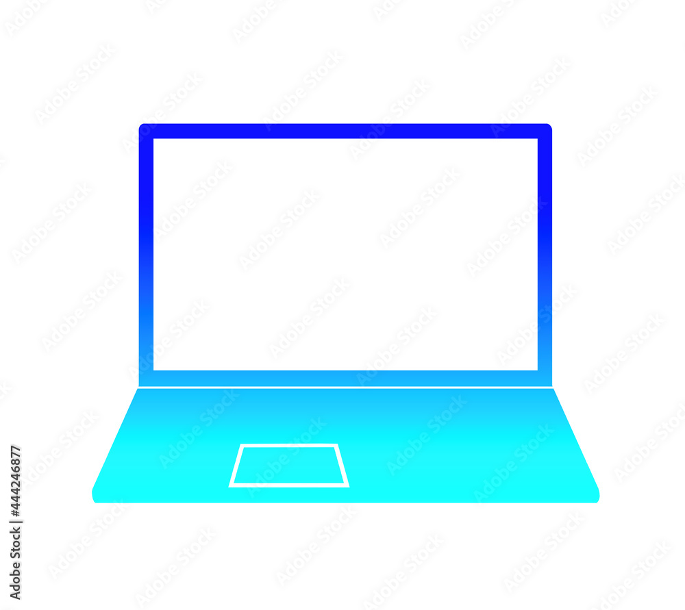 Blue computer frame Blue computer frame