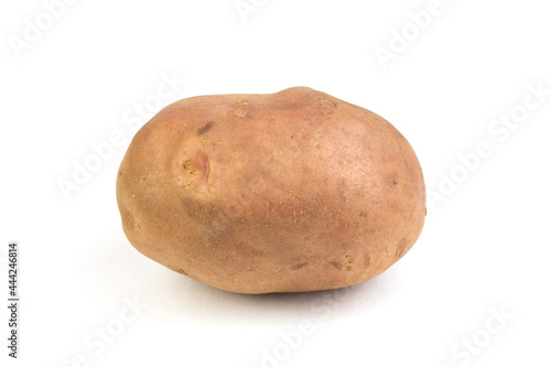 potato isolated on white background. Harvest new. Flat lay, top view.