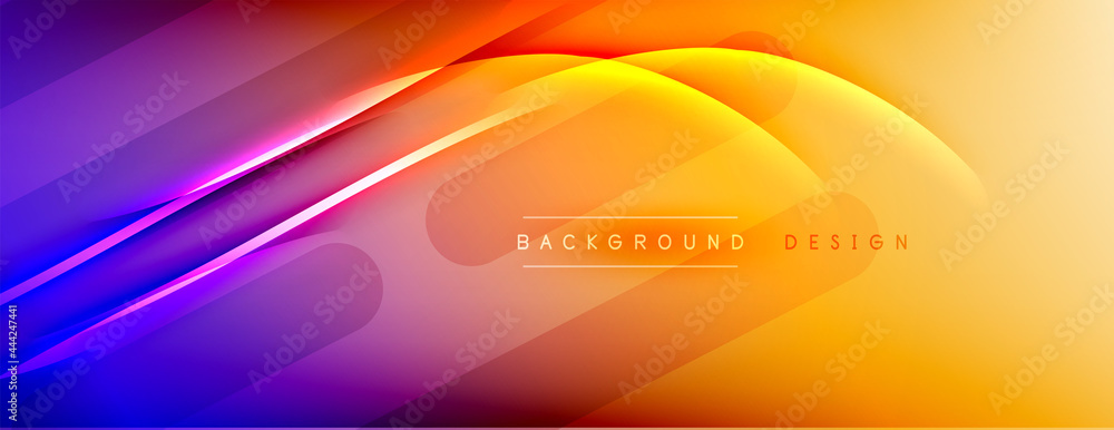Abstract background - lines composition created with lights and shadows. Technology or business digital template. Trendy simple fluid color gradient abstract background with dynamic Abstract background - lines composition created with lights and shadows. Technology or business digital template. Trendy simple fluid color gradient abstract background with dynamic