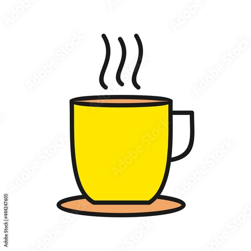 Tea Line Filled Vector Icon Design
