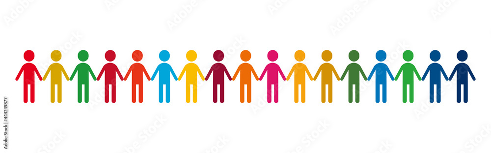 Sdgs 横一列で手を繋ぐ人たちのピクトグラム 所定17色 Stock ベクター Adobe Stock Sdgs 横一列で手を繋ぐ人たちのピクトグラム 所定17色 Stock ベクター Adobe Stock