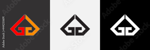 GG Logo Creative Modern Minimal Alphabet G Initial Letter Mark Monogram Editable in Vector Format 