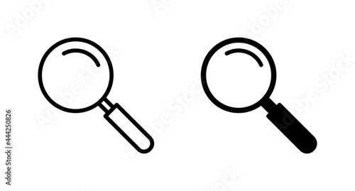 Magnifying glass icon vector for web, computer and mobile app