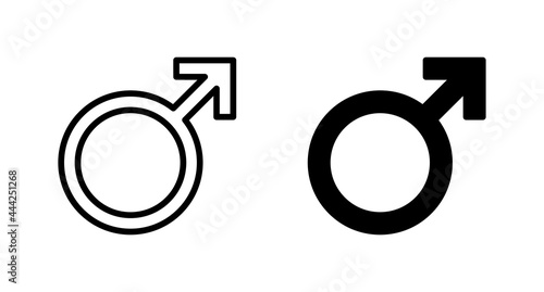Male icon vector for web, computer and mobile app