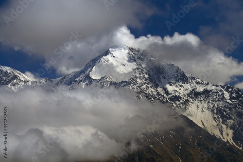 Caucasus, Ossetia. Kurtat gorge. The top of the Syrhubarzond mountain.  © Эдуард Манукянц