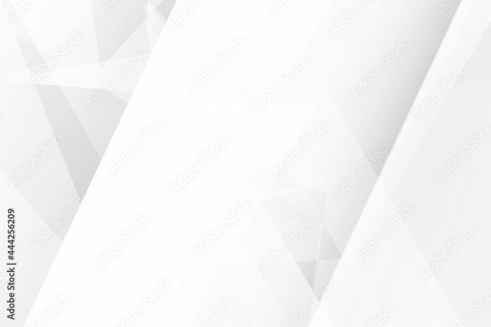 Obraz premium Abstract geometric white and gray color background. Vector illustration. 