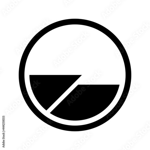 Reverse fault symbol. Geological structure.