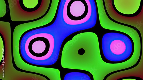 Abstract colorful  psychedelic graphics  background