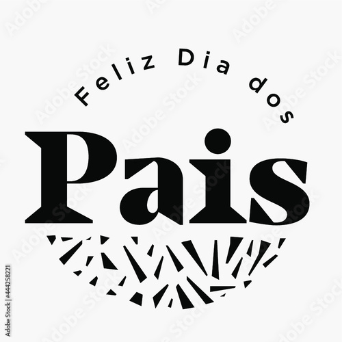 Feliz Dia dos Pais lettering
