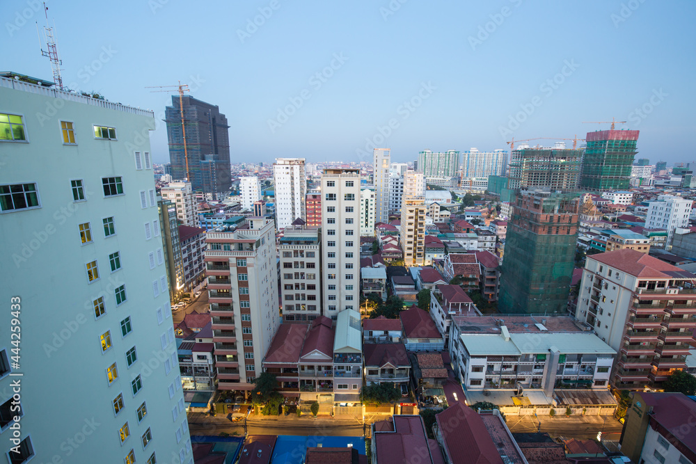 Naklejka premium Cityscape morning