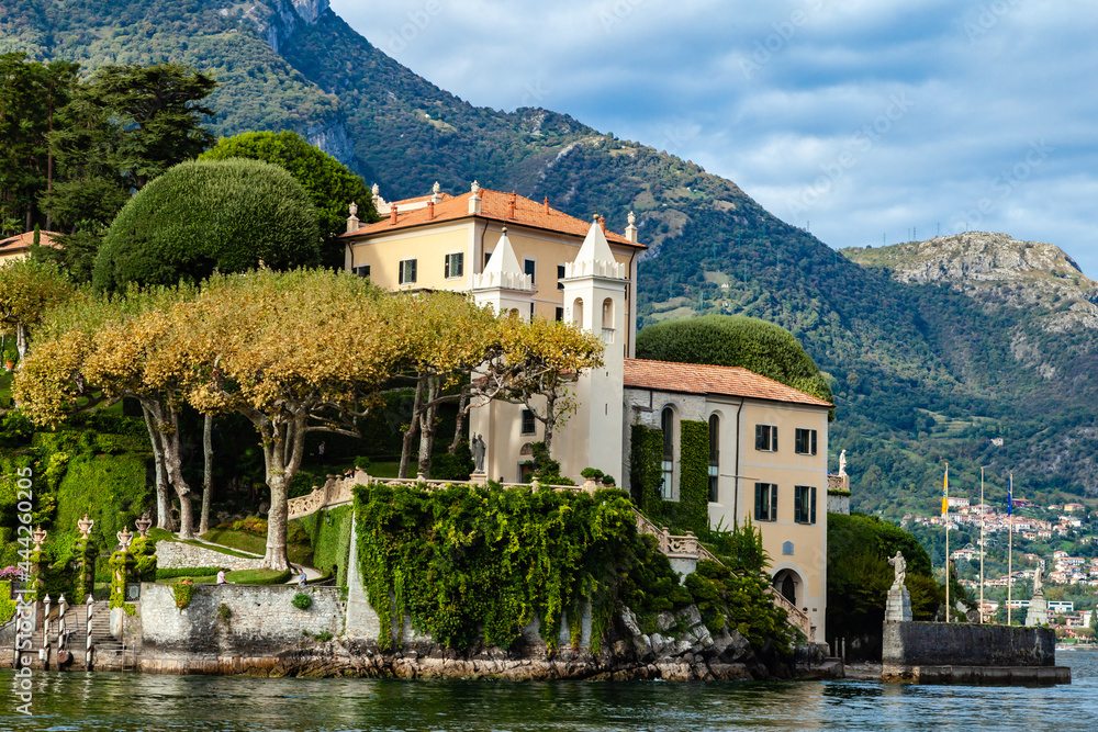 Center of Lake Como, province Lecco, lombardy in the north of Italy