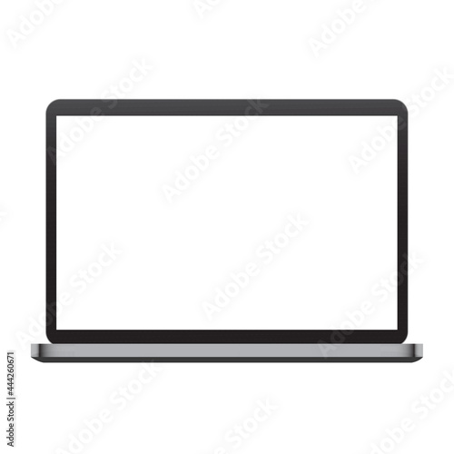 Black vector laptop