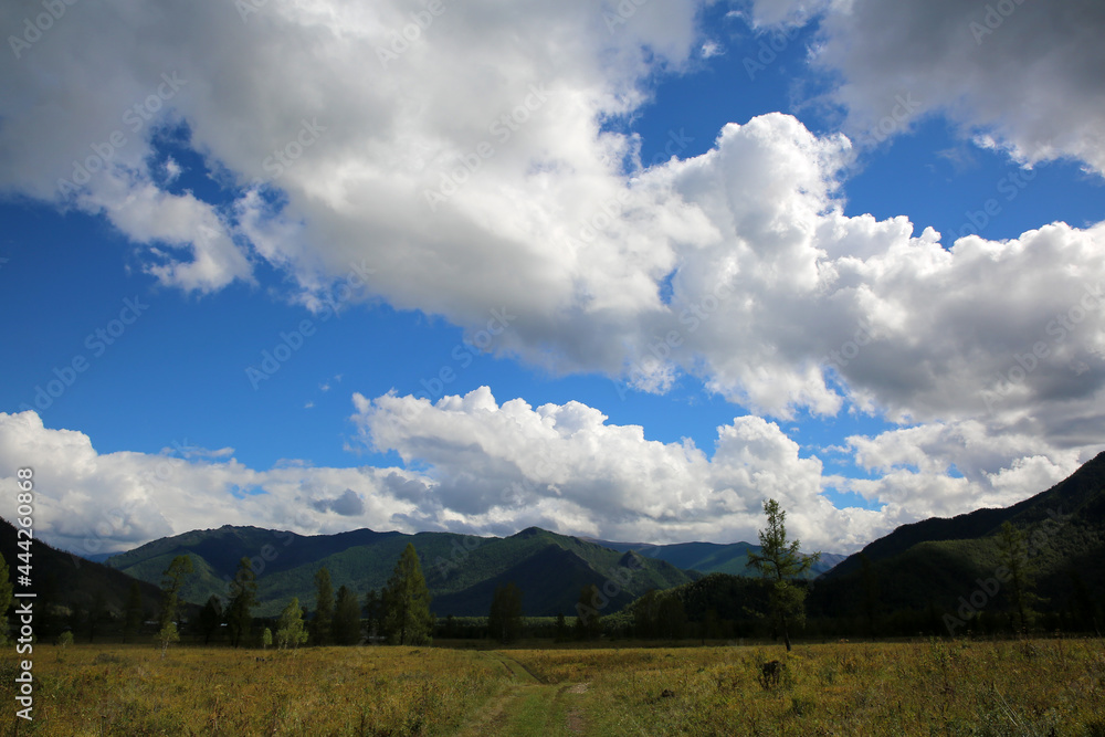 Natural landscape from Altai mountains Russia