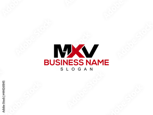 Letter MXV Logo Icon Vector Image Design For Company or Business photo