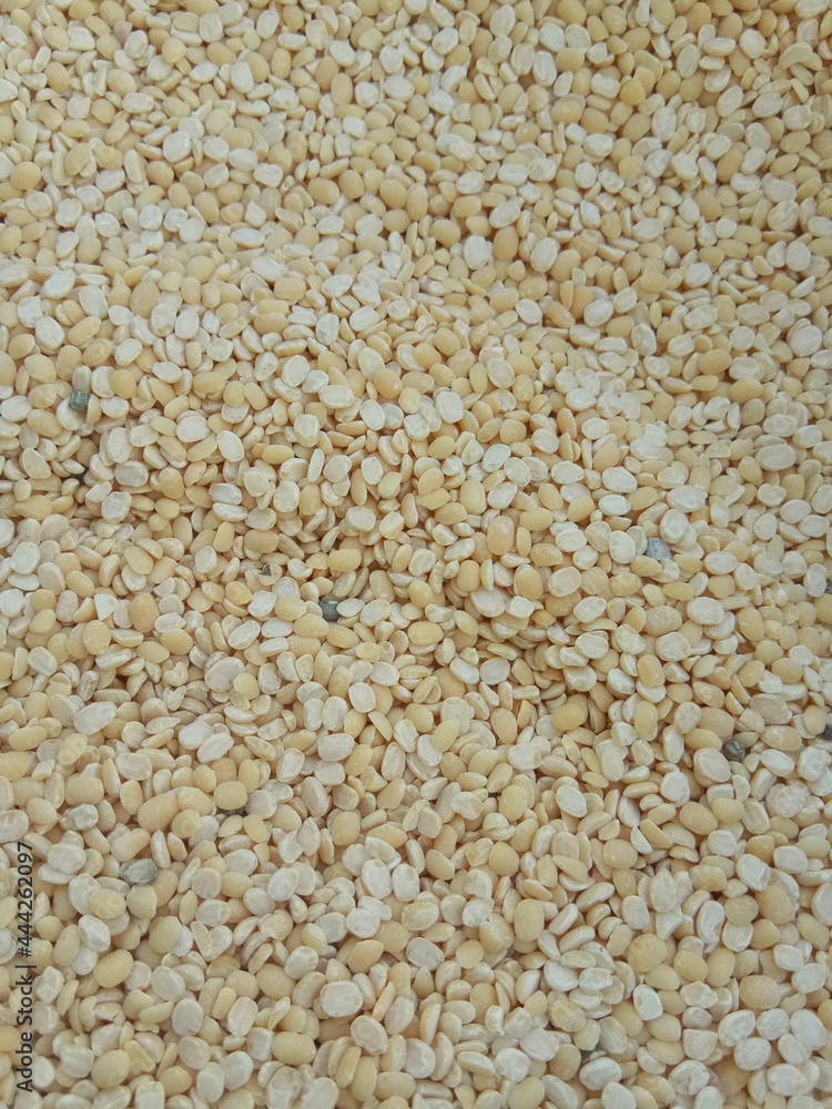 Background of broken Mung Lentils (Moong Dal) Background of broken Mung Lentils (Moong Dal)