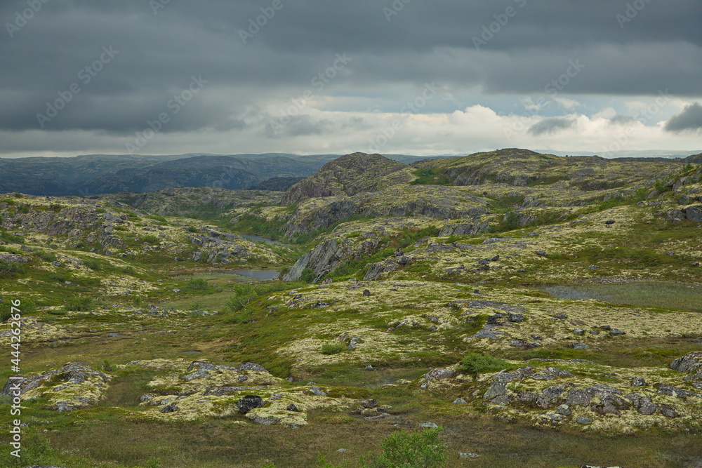 Rocky tundra of the Kola Peninsula, Murmansk region of Russia. Rocky tundra of the Kola Peninsula, Murmansk region of Russia.