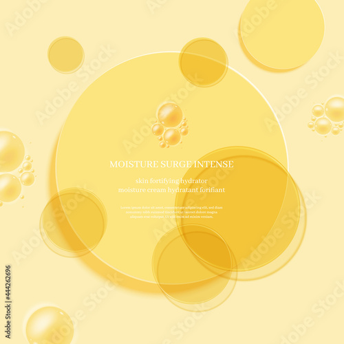 cosmetic display podium,cosmetic ads with transparent color disc.