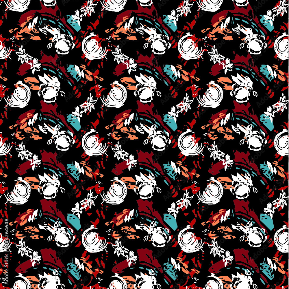 seamless background with flowers seamless background with flowers