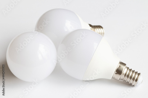 LED bulbs consume little electricity. LED bulbs save electricity. 
