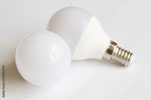 LED bulbs consume little electricity. LED bulbs save electricity. 