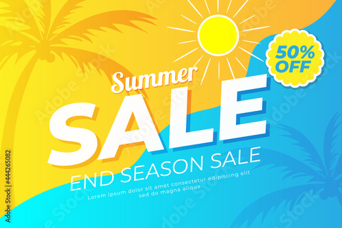 template banner summer sale