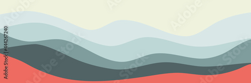 creative minimalist wave pattern vector illustration for wallpaper, background, backdrop design, and design template