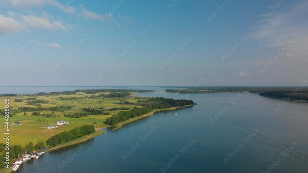 panoramic landscape with a beautiful lake on a summer day (aerial shot) panoramic landscape with a beautiful lake on a summer day (aerial shot)
