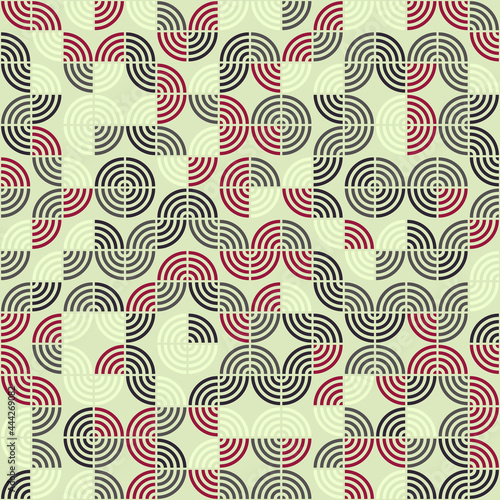 Abstract Geometric Pattern generative computational art illustration