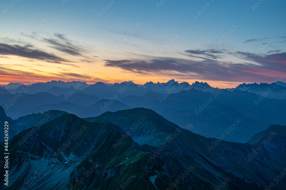 sunrise over mountains sunrise over mountains