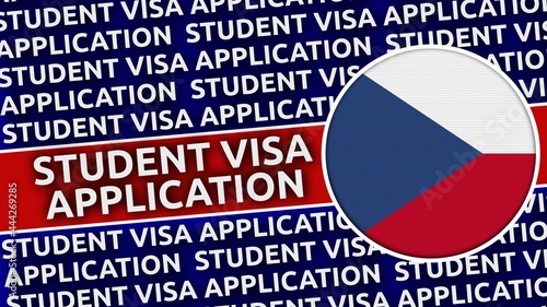 Czech Republic Circular Flag with Student Visa Application Titles - 3D Illustration Free Download Czech Republic Circular Flag with Student Visa Application Titles - 3D Illustration - GFXLoad