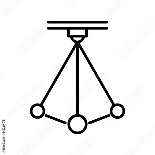 Pendulum Outline Vector Icon Design