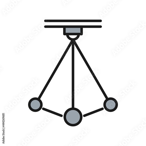 Pendulum Line Filled Vector Icon Design