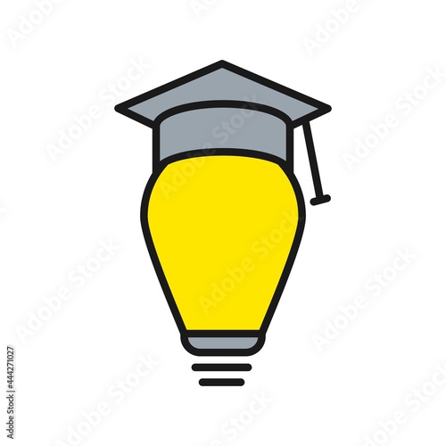 Wisdom Line Filled Vector Icon Design