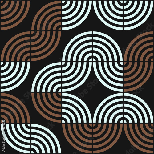 Abstract Geometric Pattern generative computational art illustration