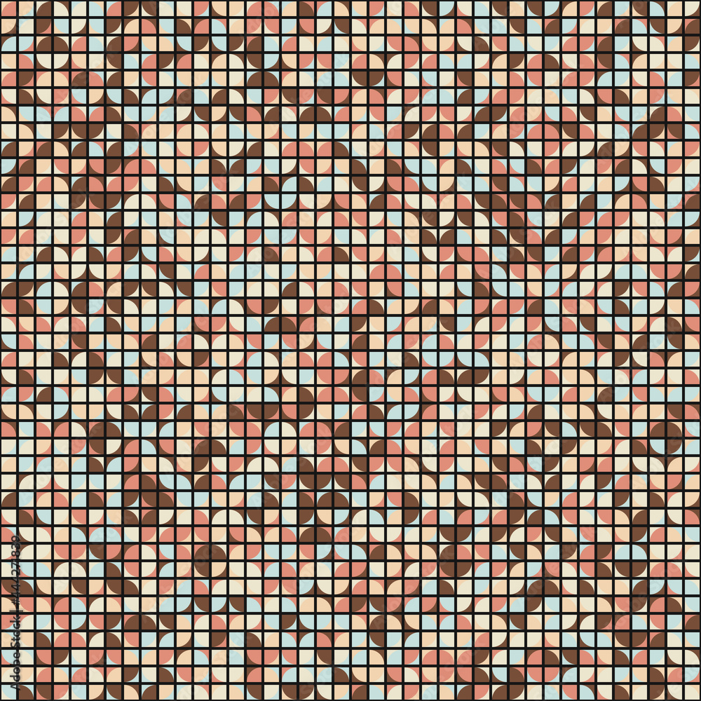 Fototapeta premium Abstract Geometric Pattern generative computational art illustration