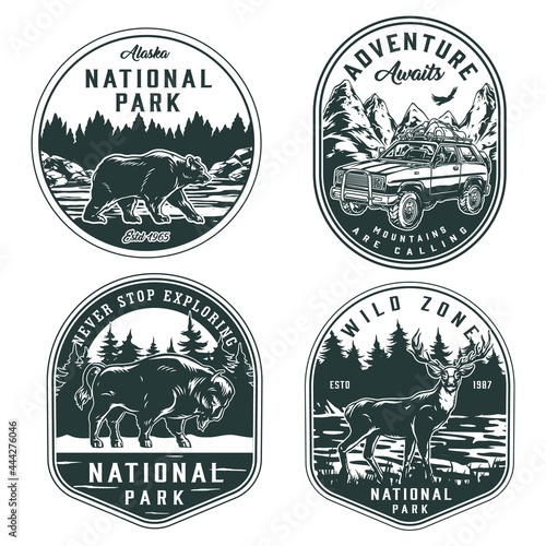 Summer adventure and national park badges