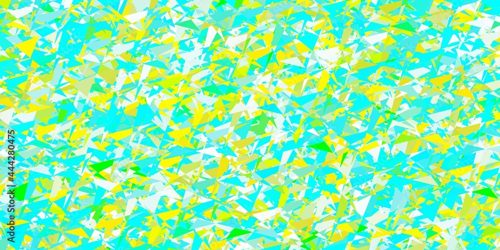 Light blue, yellow vector background with polygonal forms. Light blue, yellow vector background with polygonal forms.